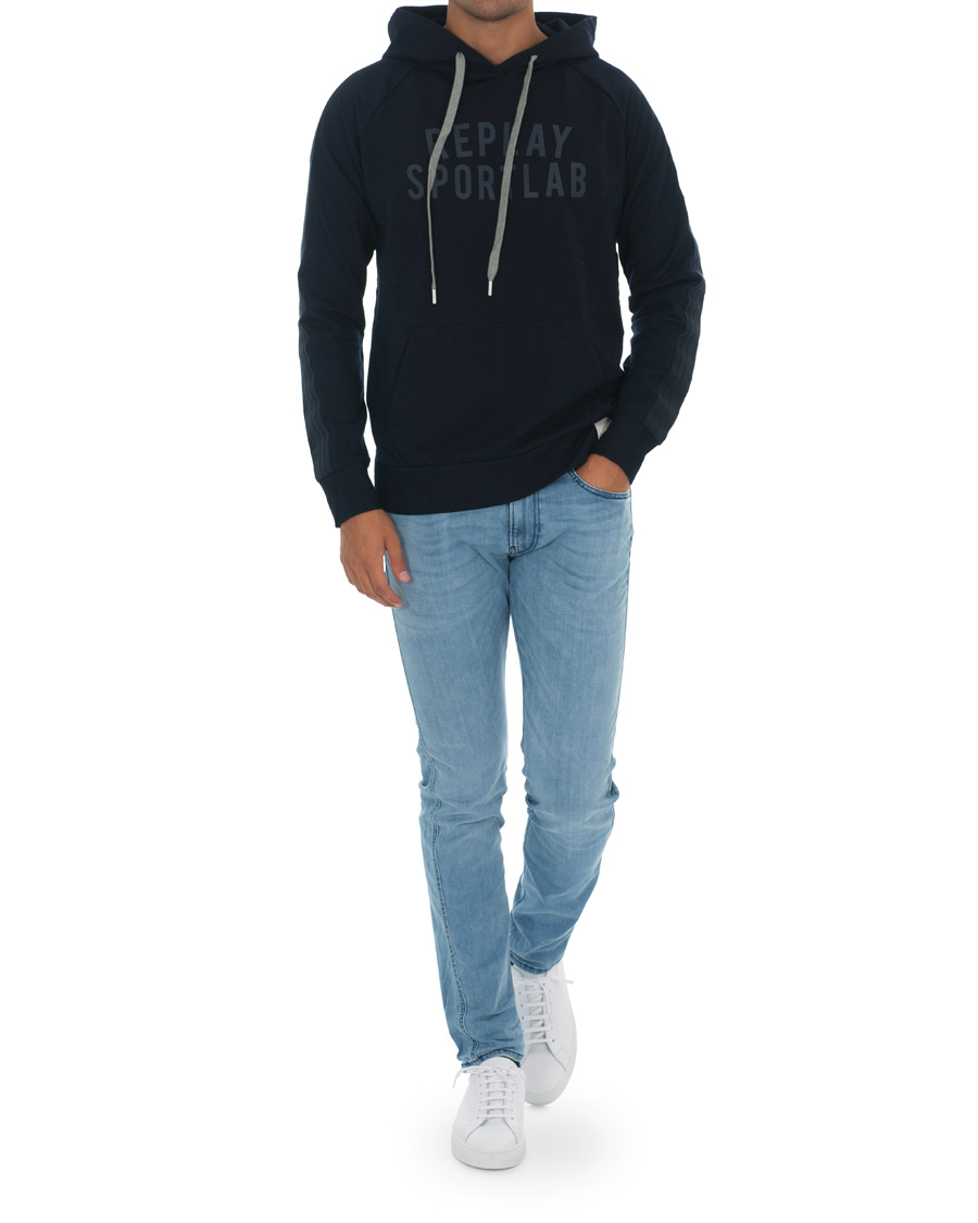 Herren | Pullover | Replay | SportLab Pullover Hoodie Denim Blue