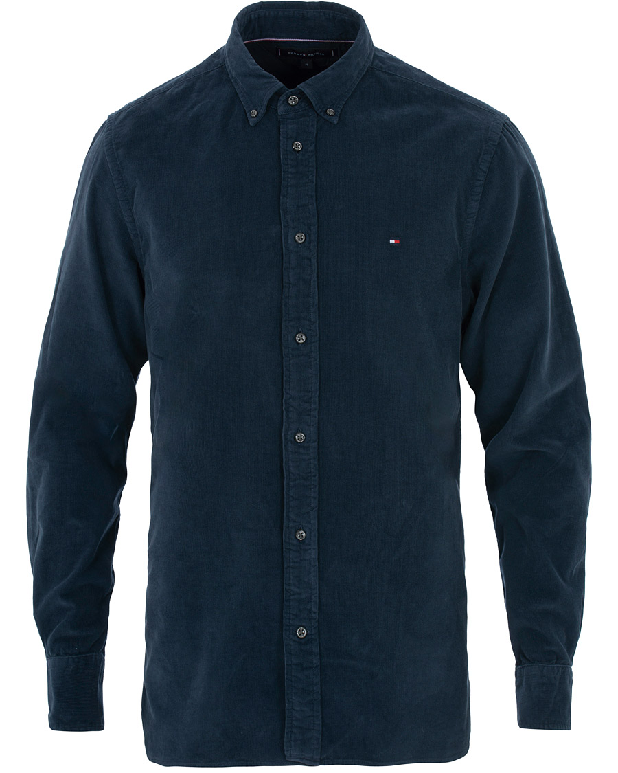 Herren | Hemden | Tommy Hilfiger | Garment Dyed Corduroy Shirt Navy