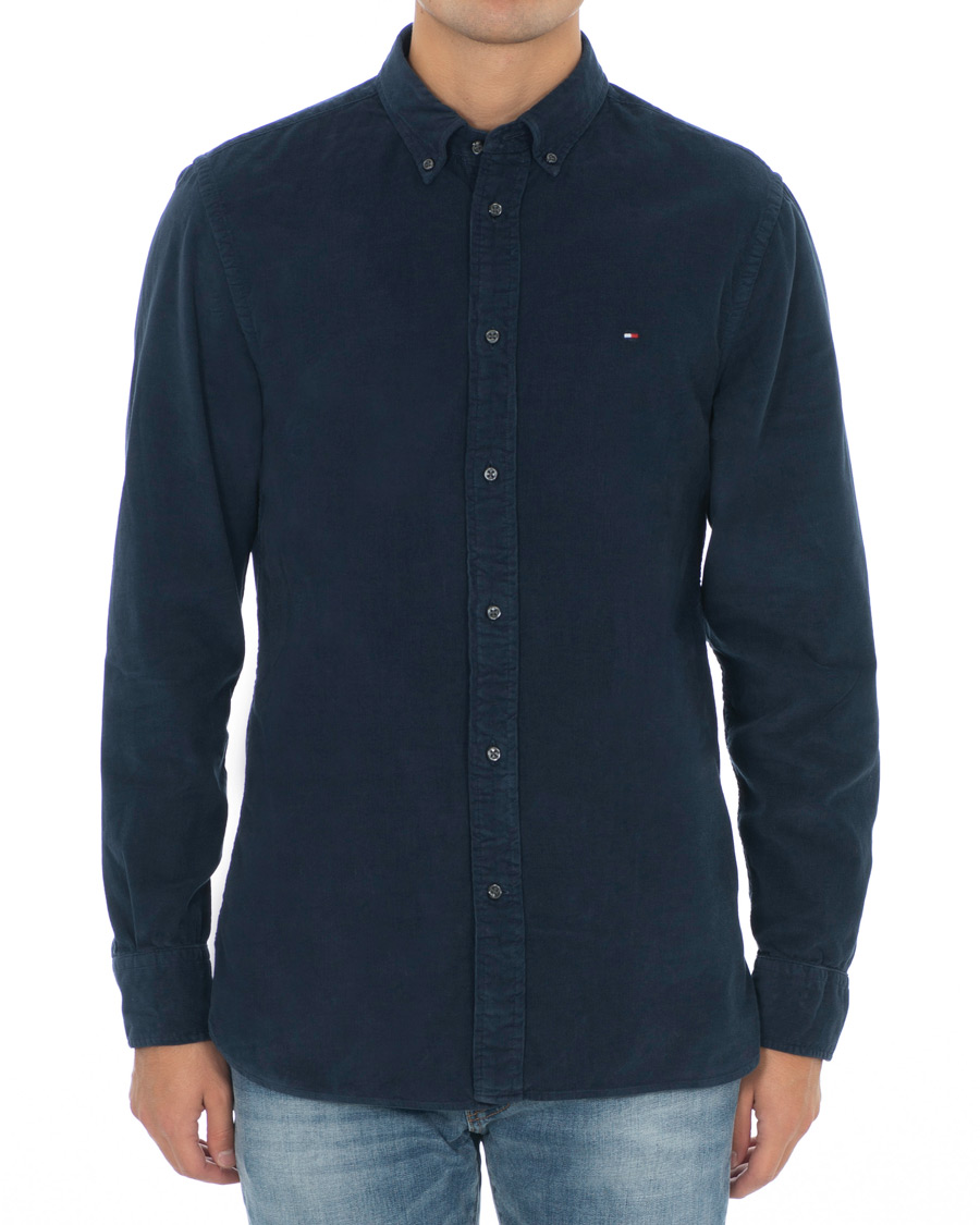 Herren | Hemden | Tommy Hilfiger | Garment Dyed Corduroy Shirt Navy
