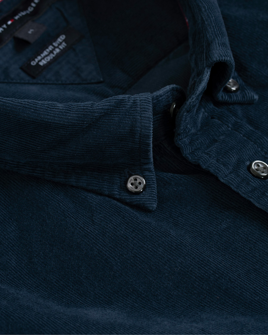 Herren | Hemden | Tommy Hilfiger | Garment Dyed Corduroy Shirt Navy