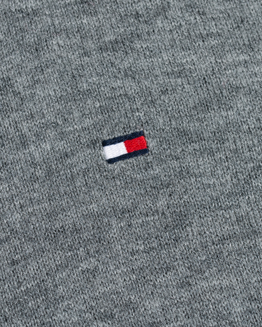Herren | Pullover | Tommy Hilfiger | Lambswool Half Zip Silver Fog Heather