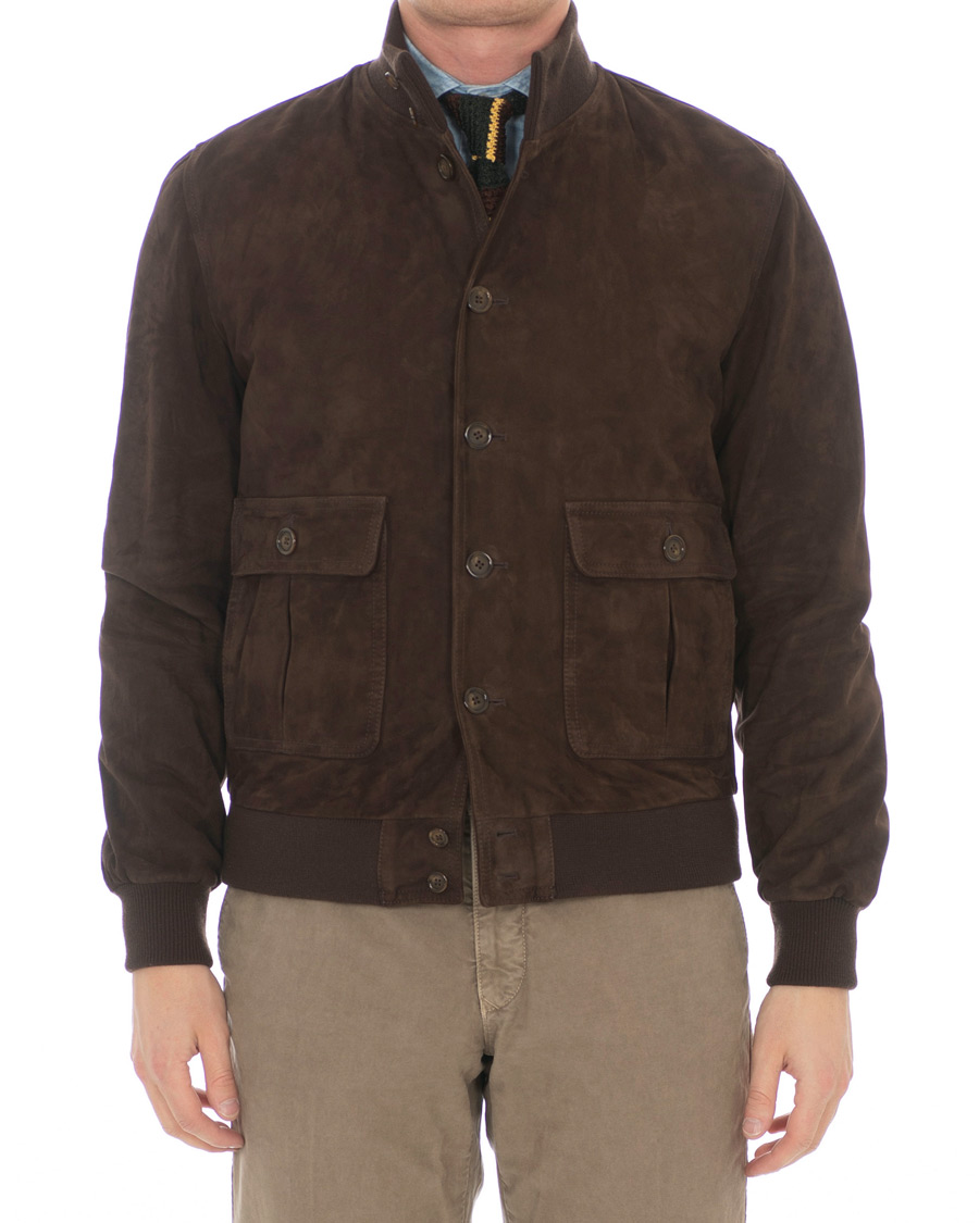Herren | Jacken | Valstar | Valstarino Suede Jacket Dark Brown