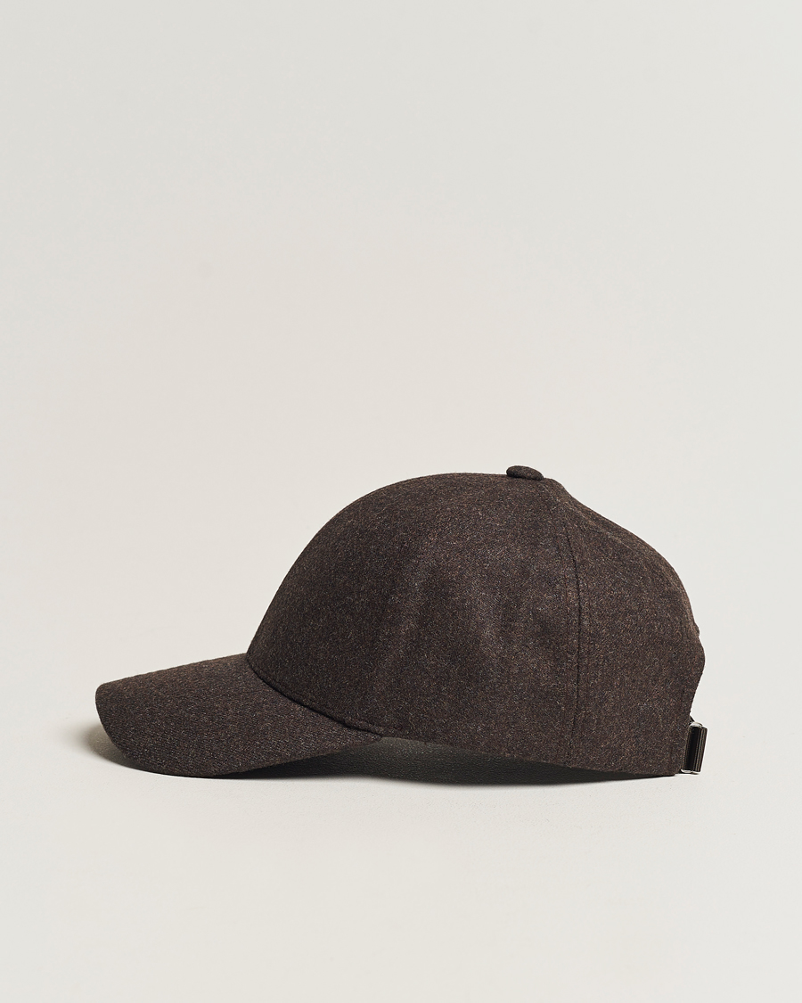 Herren | Hüte & Mützen | Varsity Headwear | Flannel Baseball Cap Walnut Brown