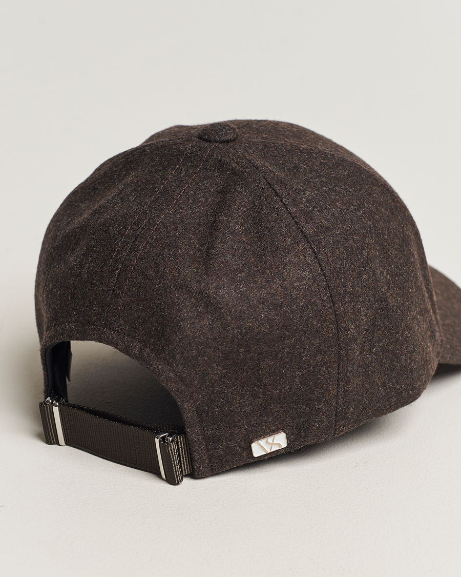Herren | Hüte & Mützen | Varsity Headwear | Flannel Baseball Cap Walnut Brown
