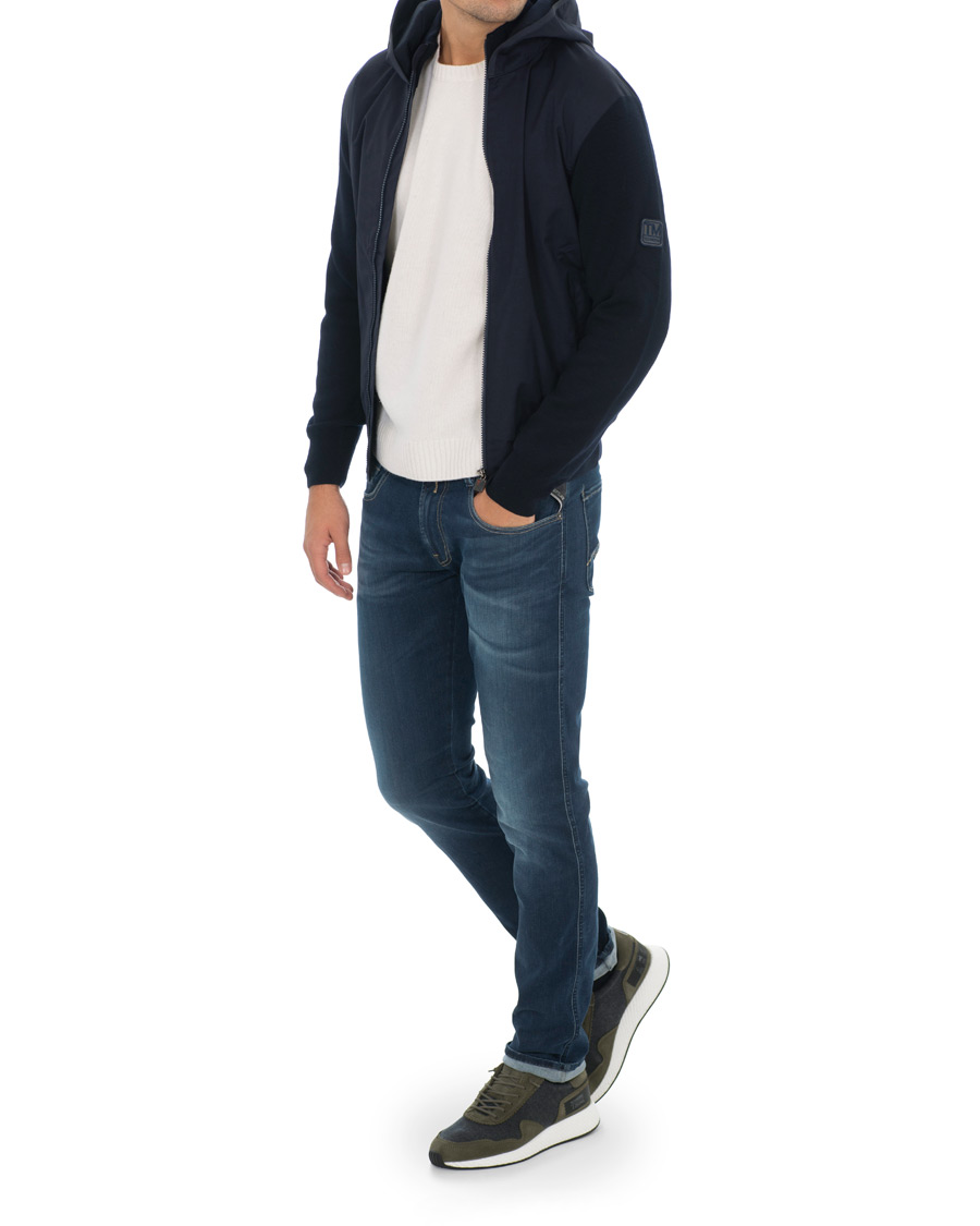 Herren | Jacken | Z Zegna | Techmerino Hybrid Hooded Jacket Navy