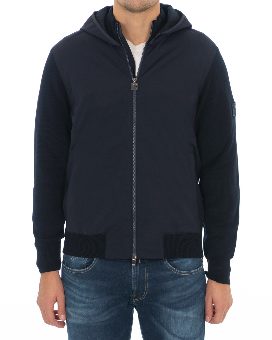Herren | Jacken | Z Zegna | Techmerino Hybrid Hooded Jacket Navy