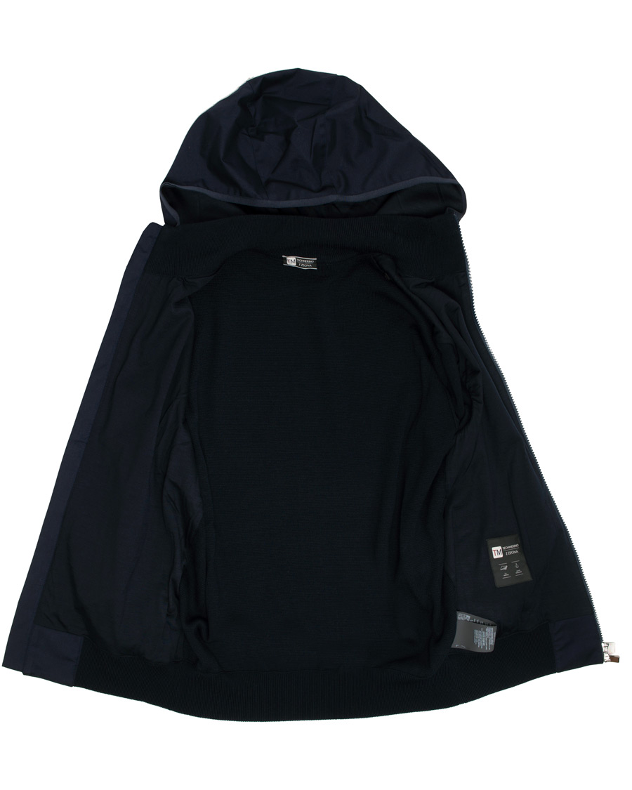 Herren | Jacken | Z Zegna | Techmerino Hybrid Hooded Jacket Navy