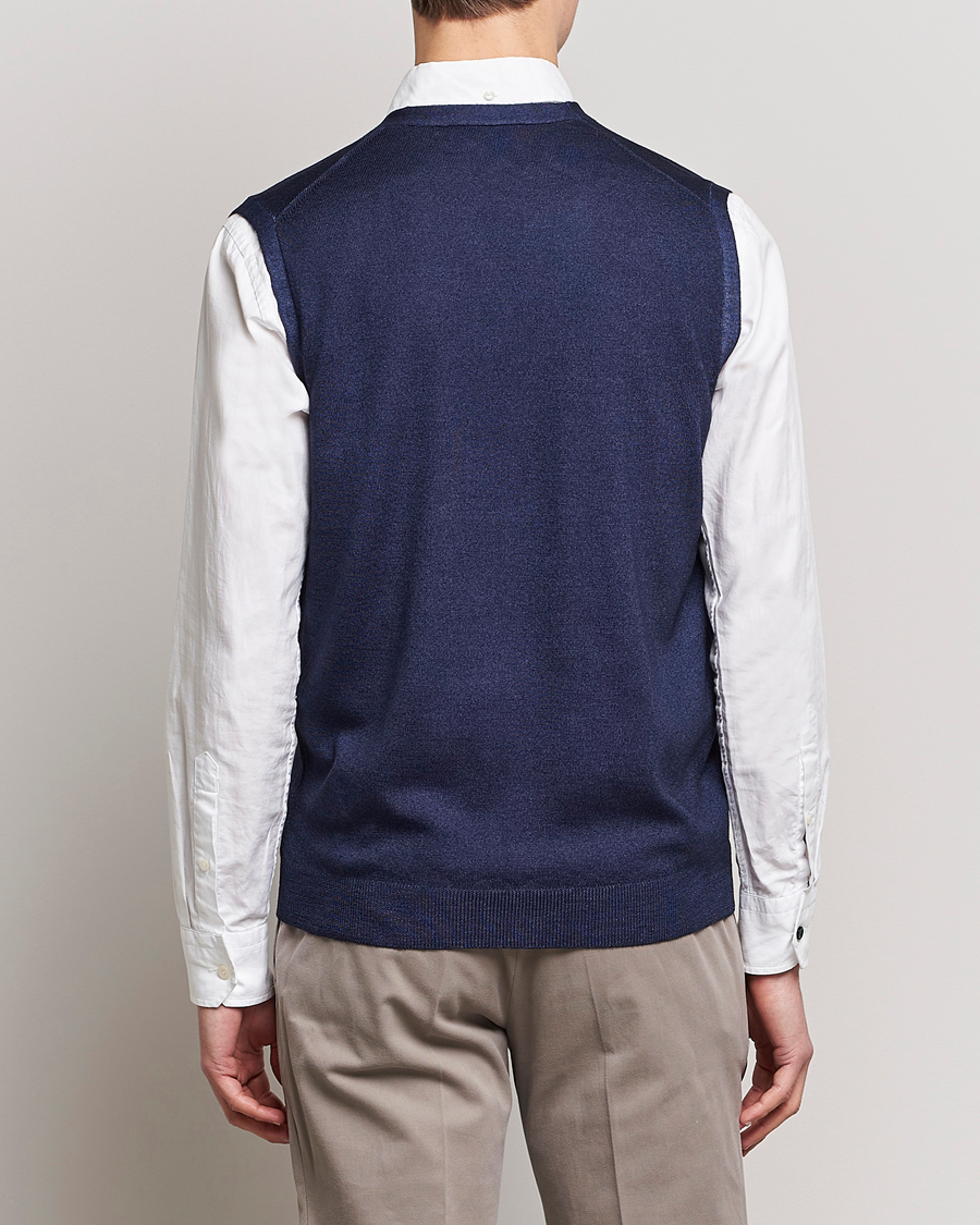 Herren | Pullover | Gran Sasso | Vintage Merino Fashion Fit Slipover Navy