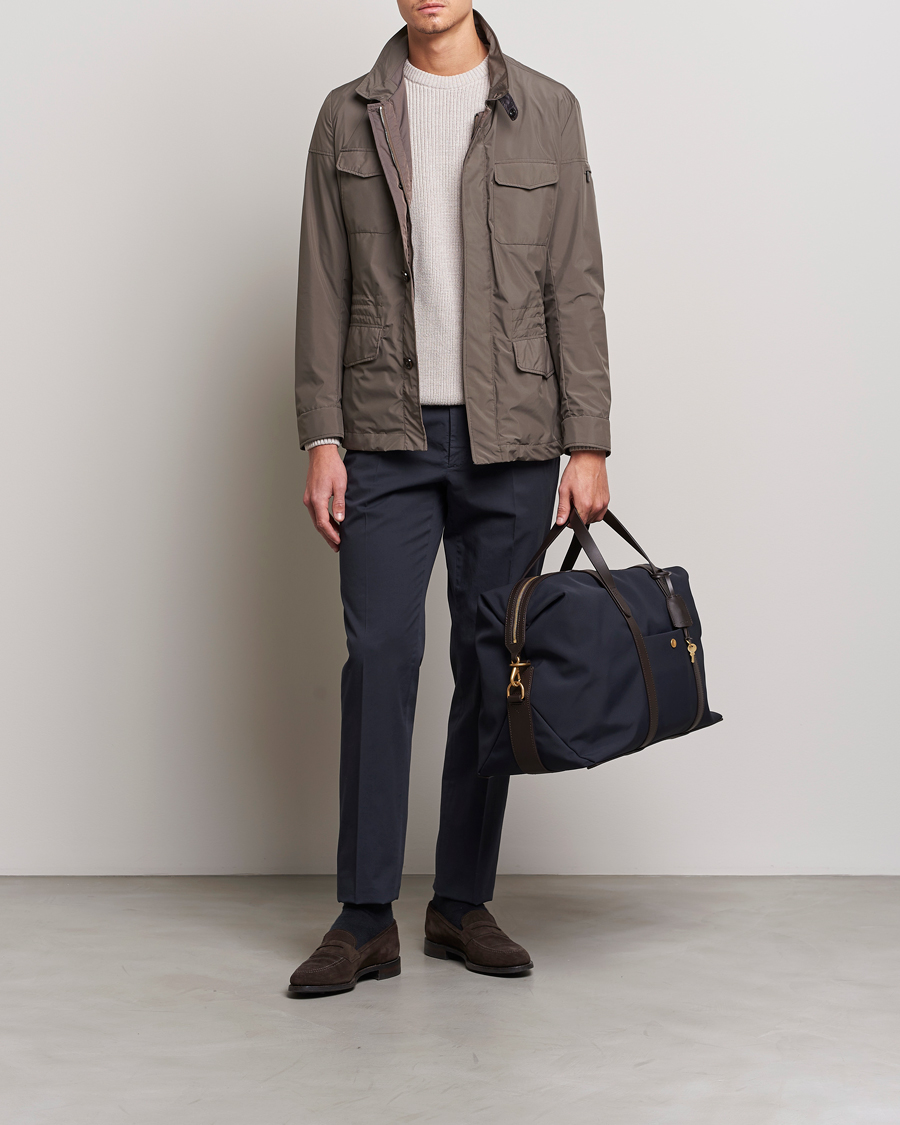 Herren | Taschen | Mismo | M/S Avail 48h Nylon Weekendbag Navy/Dark Brown