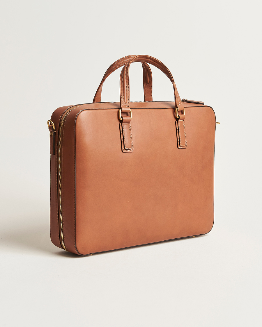Herren | Taschen | Mismo | Morris Full Grain Leather Briefcase Tabac