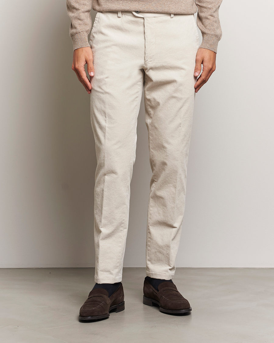 Herren | Hosen | Oscar Jacobson | Denz Corduroy Trousers White