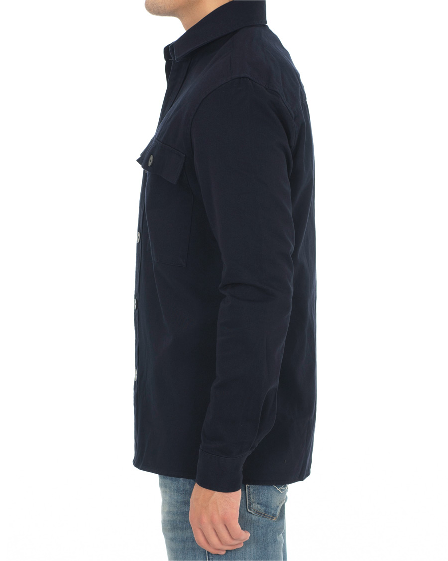 Herren | Hemden | Samsøe Samsøe | Samsøe & Samsøe Waltones Cotton Overshirt Night Sky