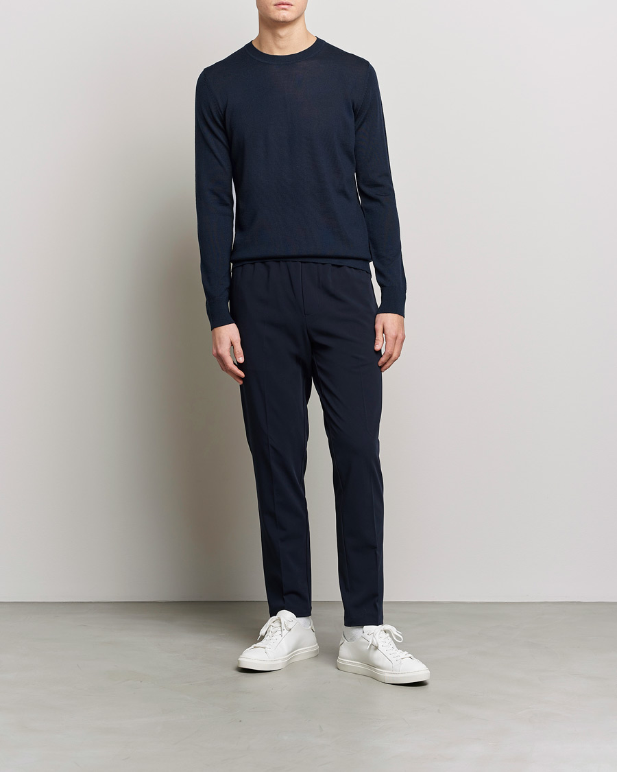 Herren | Pullover | Samsøe Samsøe | Flemming Superfine Merino Wool Crew Neck Night Sky