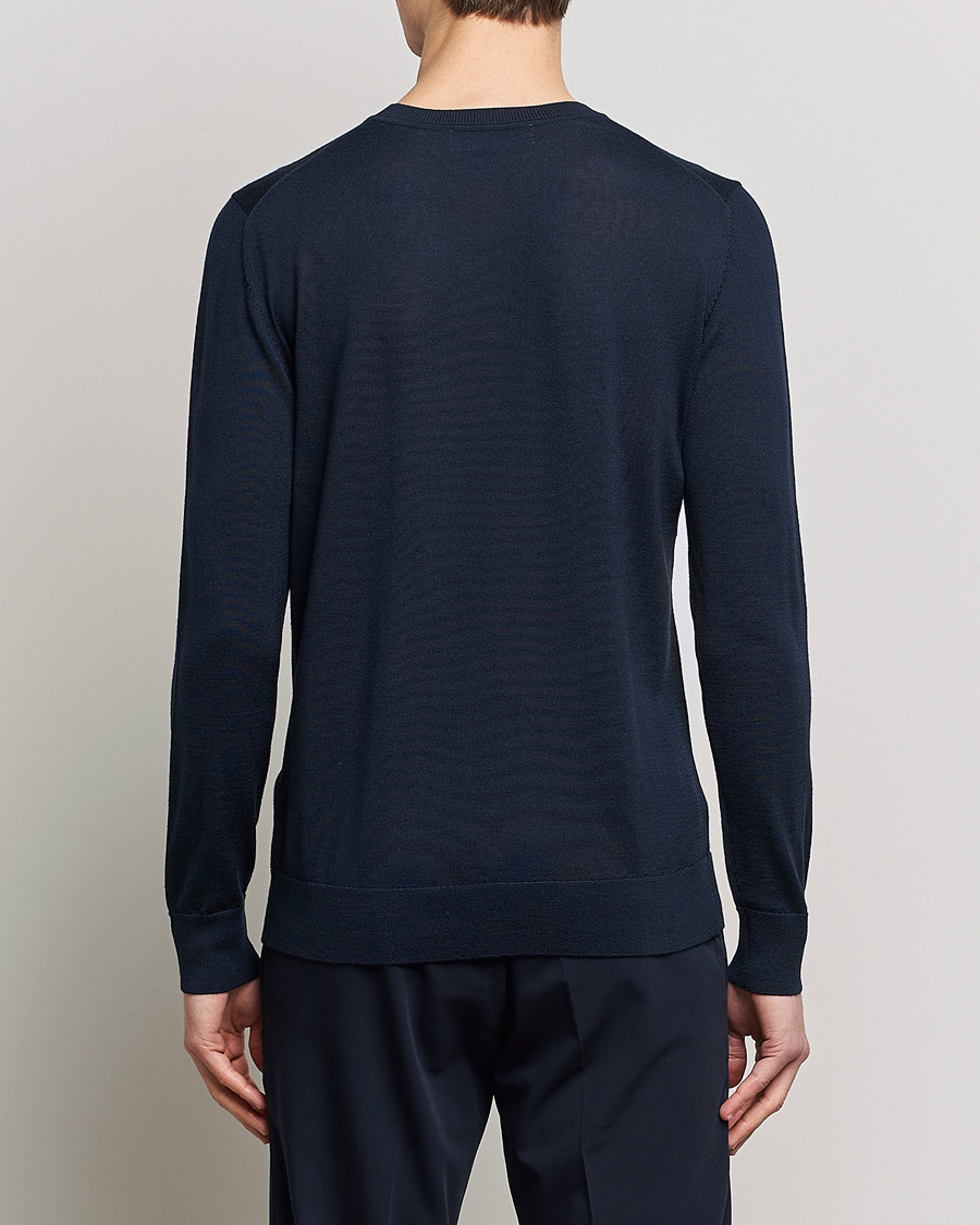 Herren | Pullover | Samsøe Samsøe | Flemming Superfine Merino Wool Crew Neck Night Sky