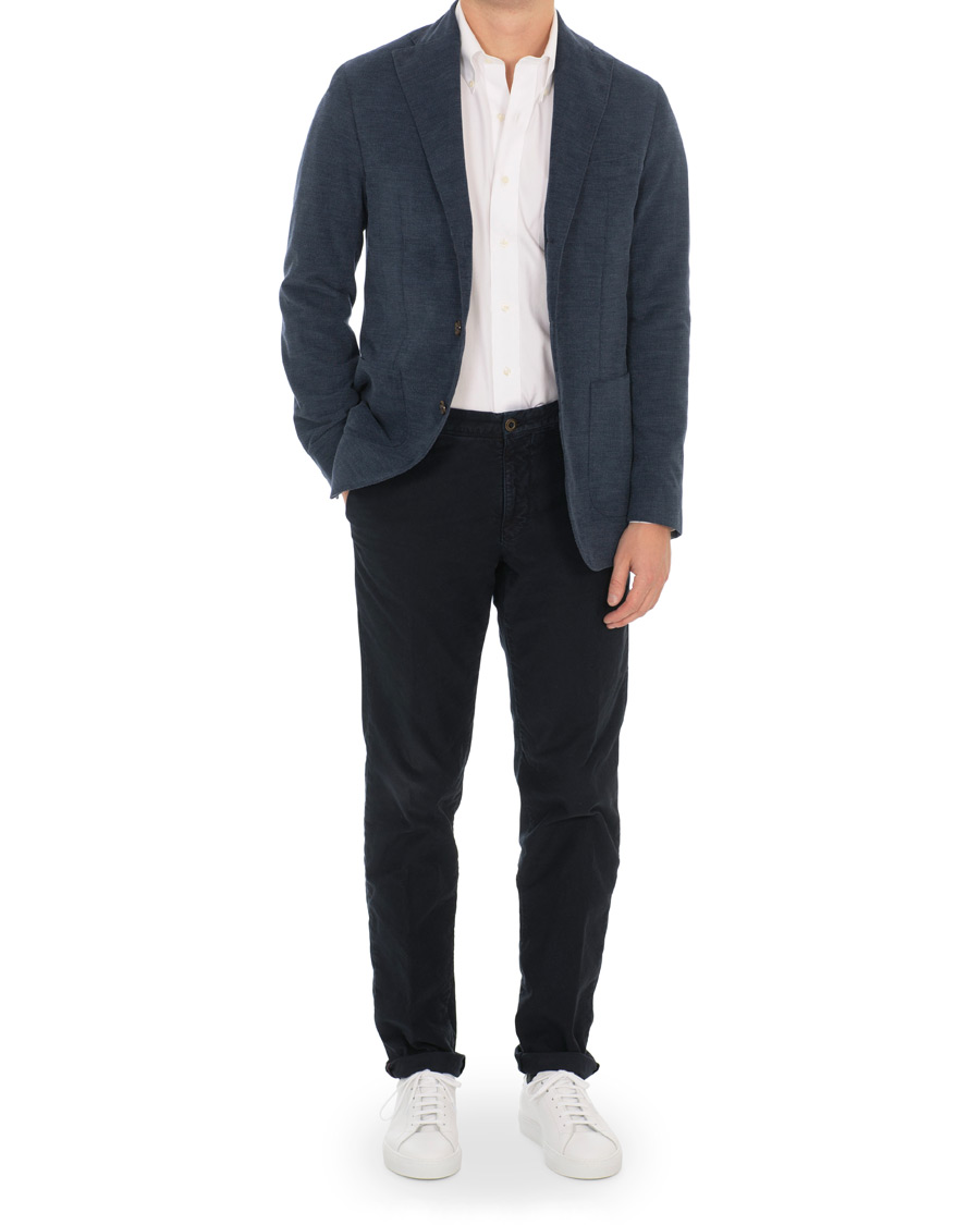 Herren | Sakkos | Stenströms | Cotton Corduroy Blazer Navy