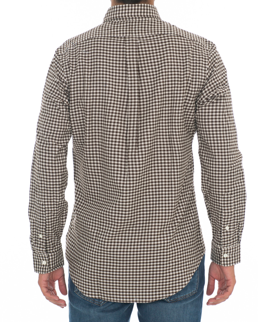 Herren | Hemden | Polo Ralph Lauren | Custom Fit Twill Check Shirt Brown/White