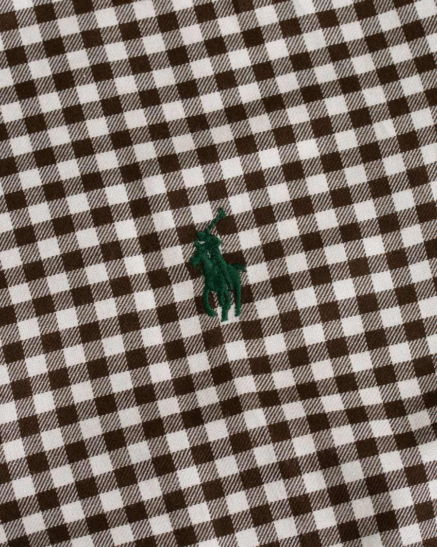 Herren | Hemden | Polo Ralph Lauren | Custom Fit Twill Check Shirt Brown/White