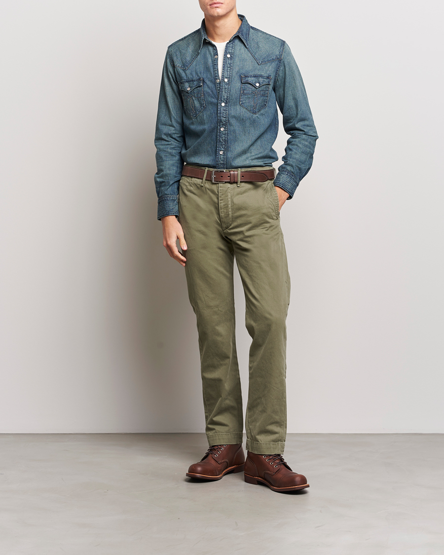 Herren | Hemden | RRL | Buffalo Western Shirt Dark Wash