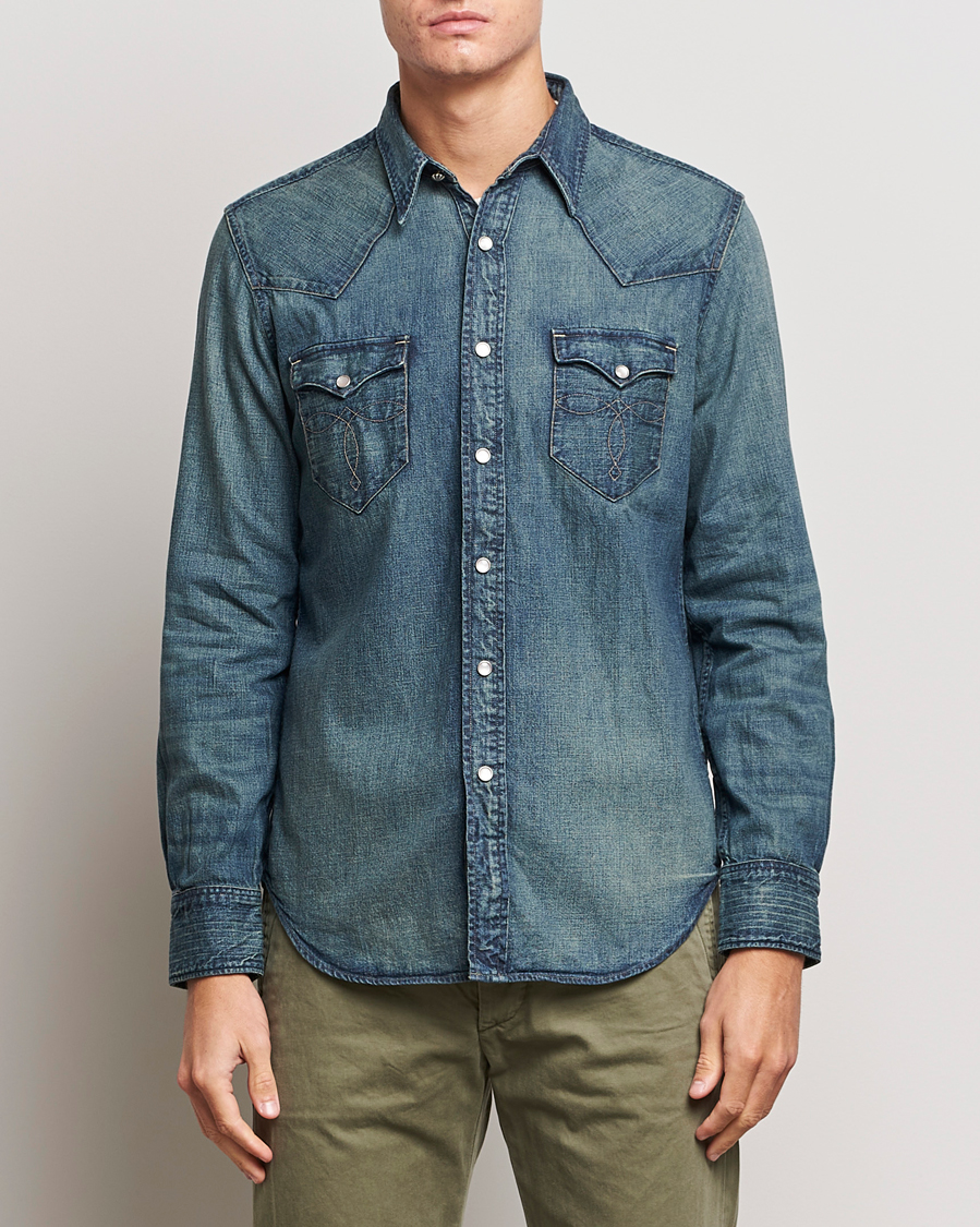 Herren | Hemden | RRL | Buffalo Western Shirt Dark Wash