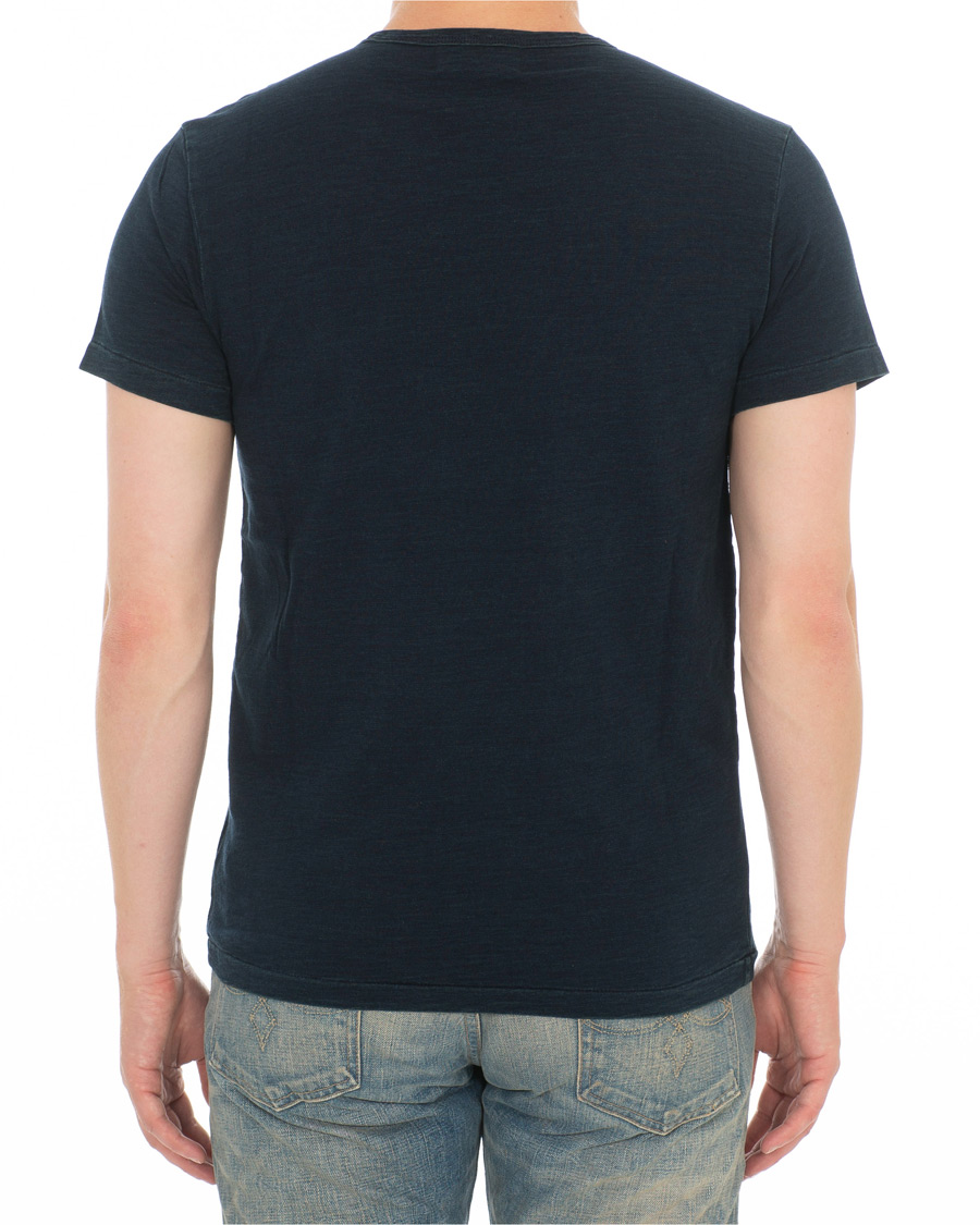 Herren | T-Shirts | RRL | Standard Pocket Tee Rinsed Blue Indigo