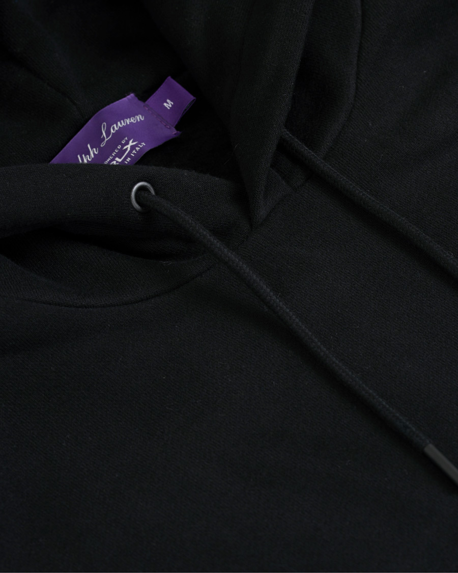 Herren | Pullover | Ralph Lauren Purple Label | Ski Bear Luxury Fleece Hoodie Black