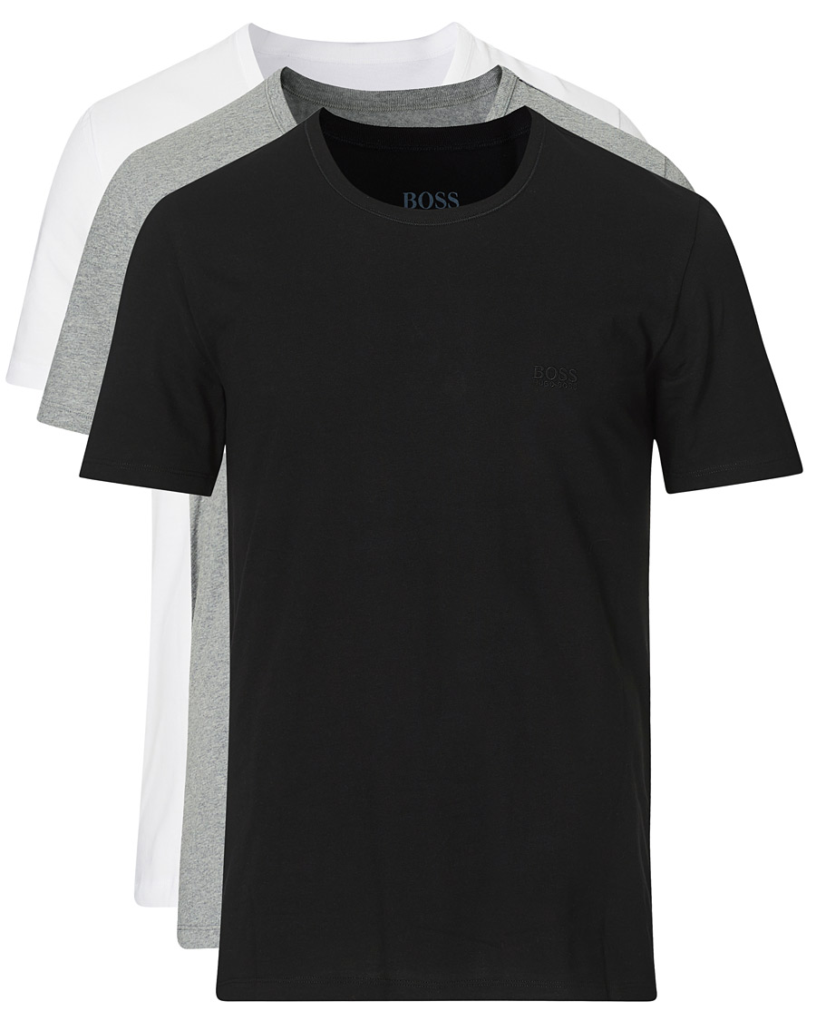 Herren | T-Shirts | BOSS BLACK | BOSS 3-Pack Crew Neck Tee Grey/White/Black