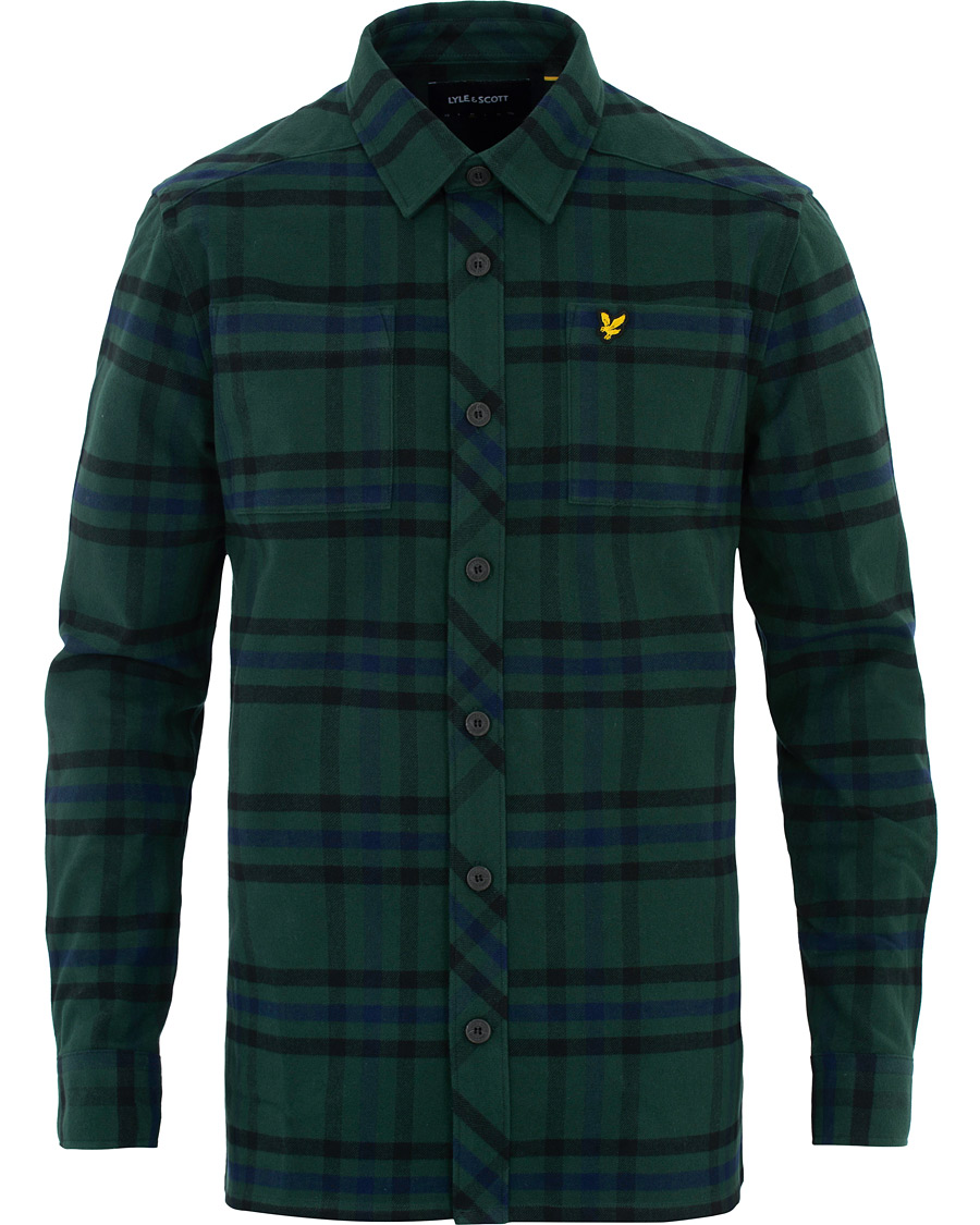 Herren | Hemden | Lyle & Scott | Tartan Overshirt Jade Green