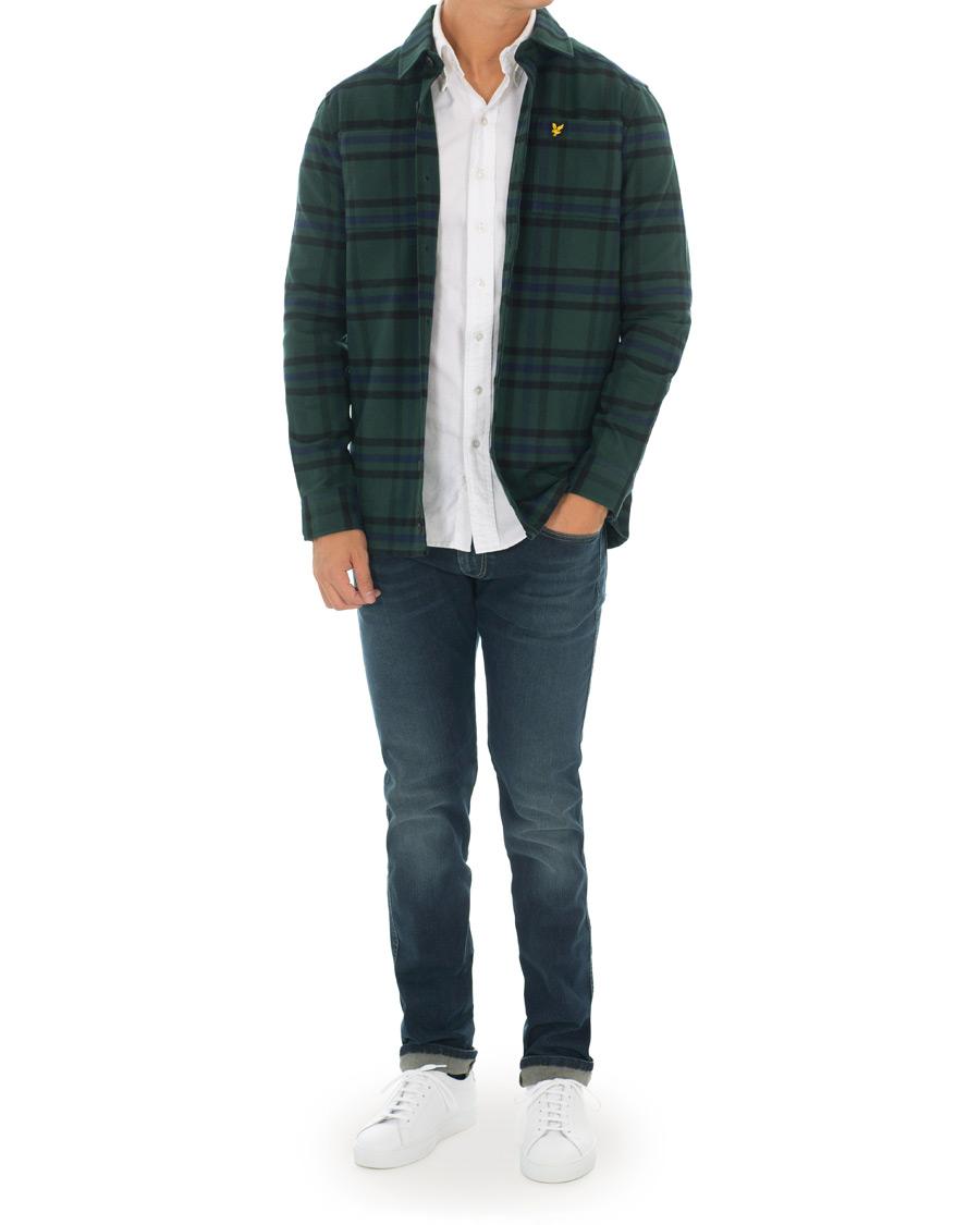 Herren | Hemden | Lyle & Scott | Tartan Overshirt Jade Green