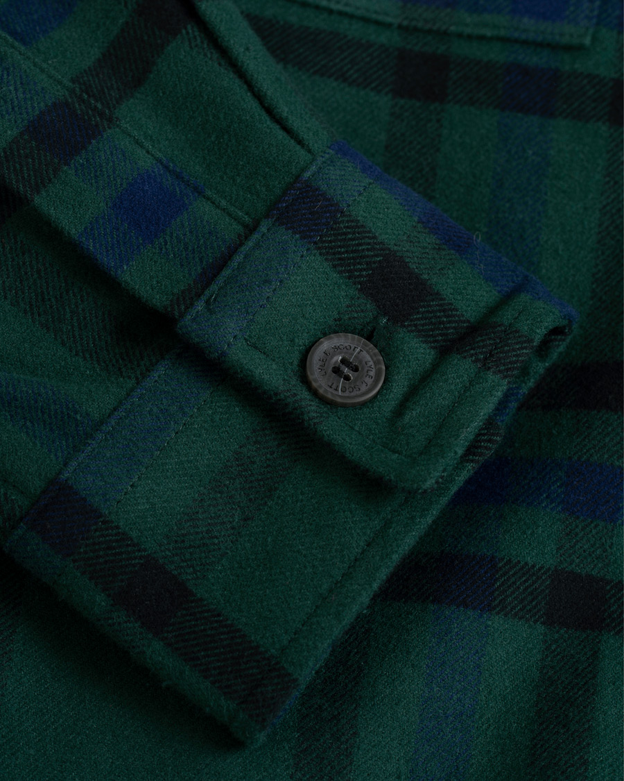 Herren | Hemden | Lyle & Scott | Tartan Overshirt Jade Green