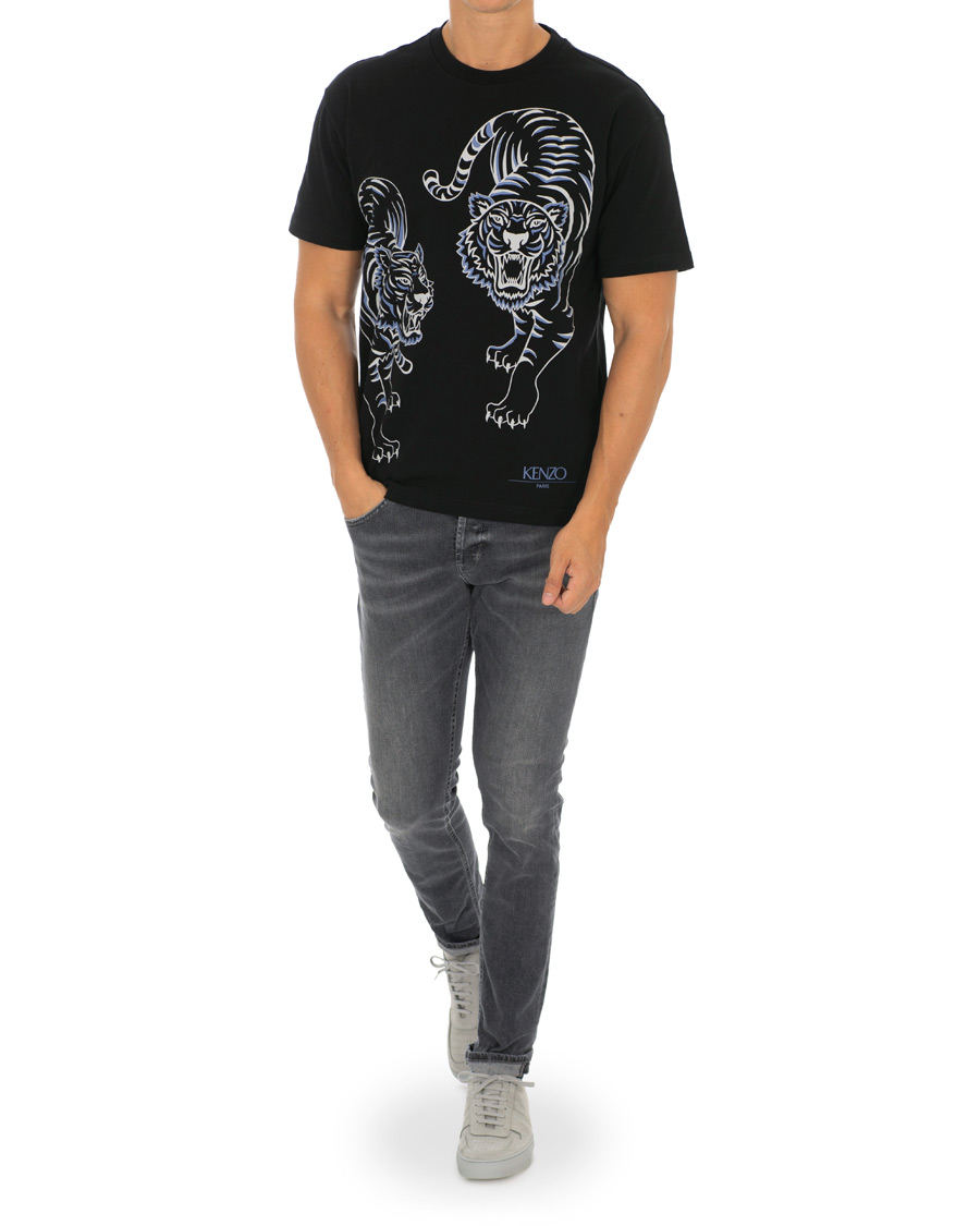 Herren | T-Shirts | KENZO | Double Tiger T-shirt Black