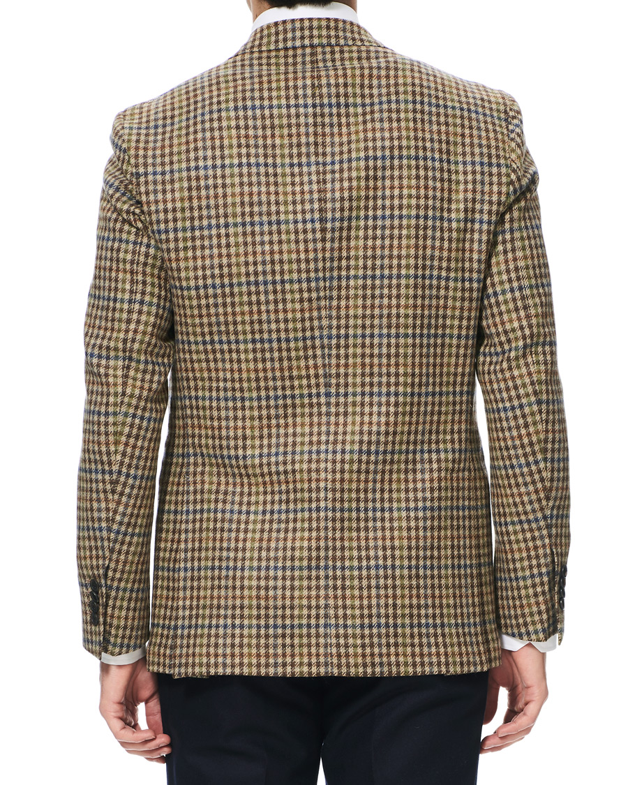 Herren | Sakkos | Berg&Berg | Dan II Gun Club Check Wool Blazer Brown/Olive