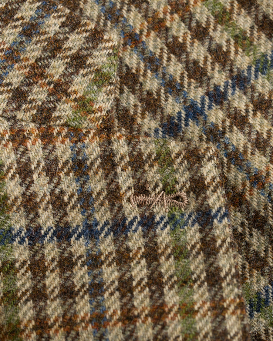 Herren | Sakkos | Berg&Berg | Dan II Gun Club Check Wool Blazer Brown/Olive