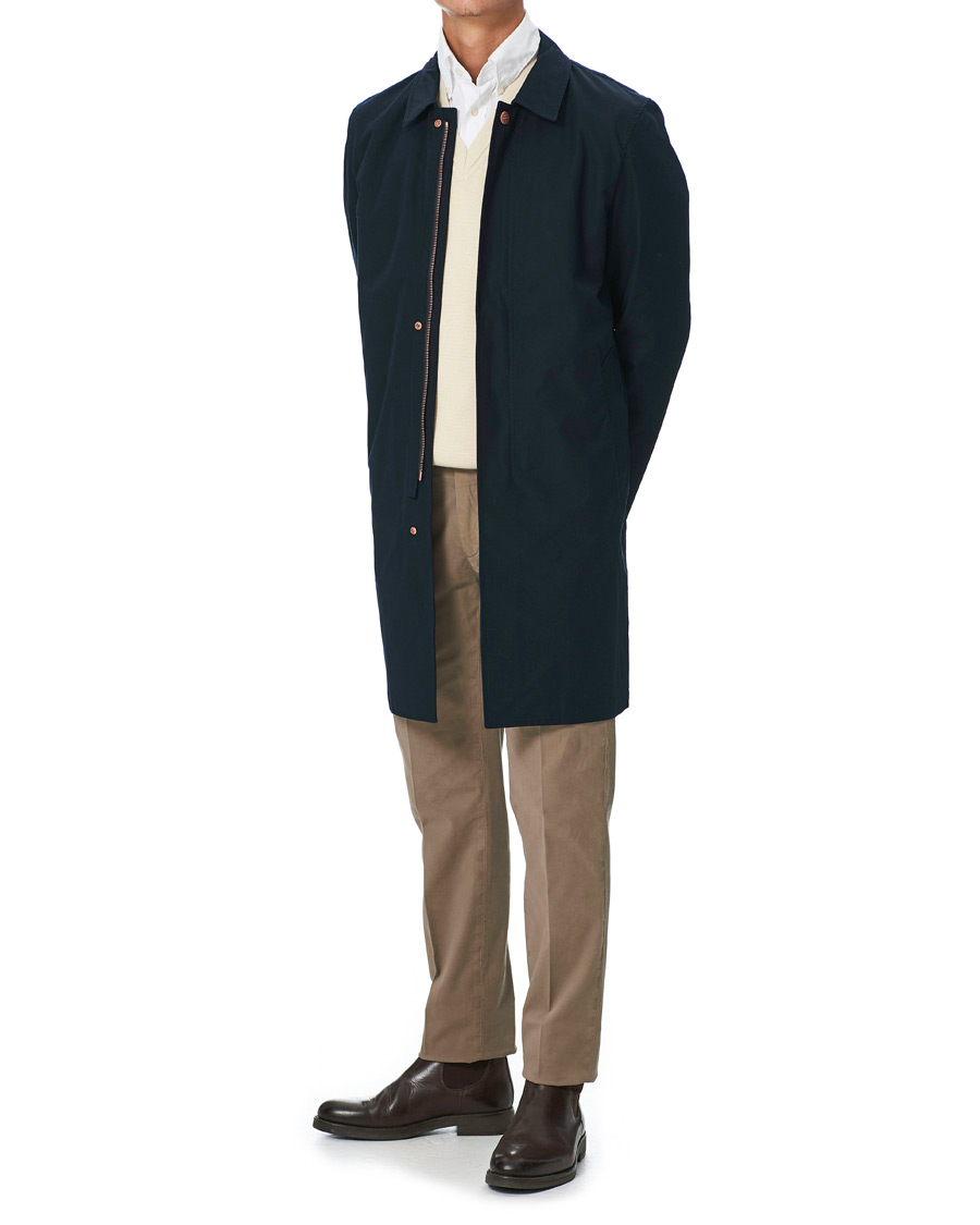 Herren | Jacken | Private White V.C. | Unlined Cotton Ventile Mac Coat 3.0 Midnight 3 - S