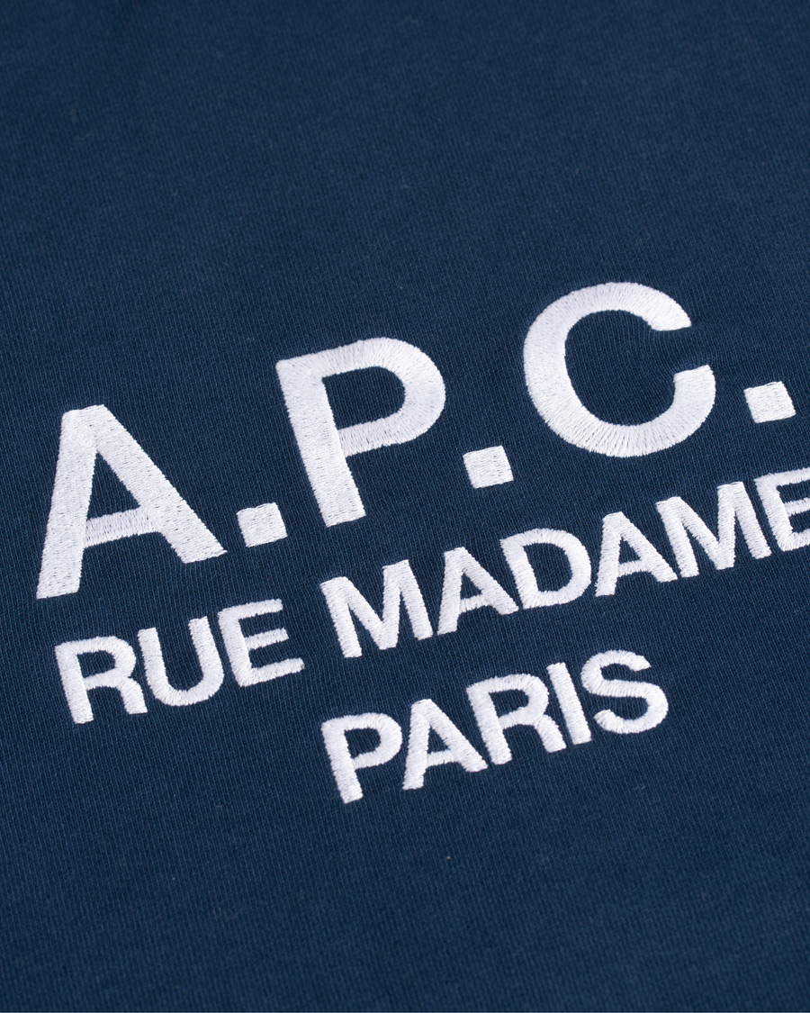 Herren | Pullover | A.P.C. | Rufus Soft Cotton Sweatshirt Marine