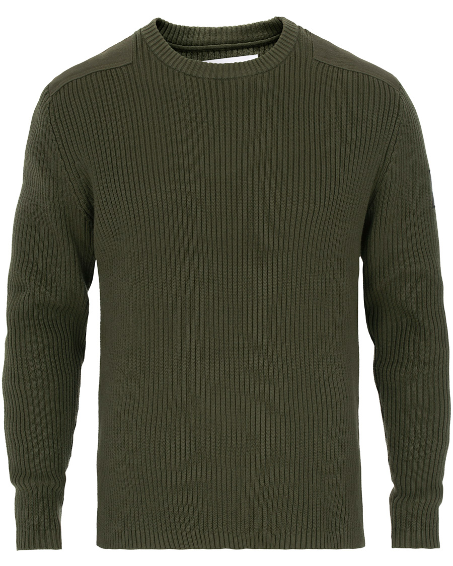 Herren | Pullover | Calvin Klein Jeans | Knitted Monogram Sleeve Badge Crew Neck Deep Depths