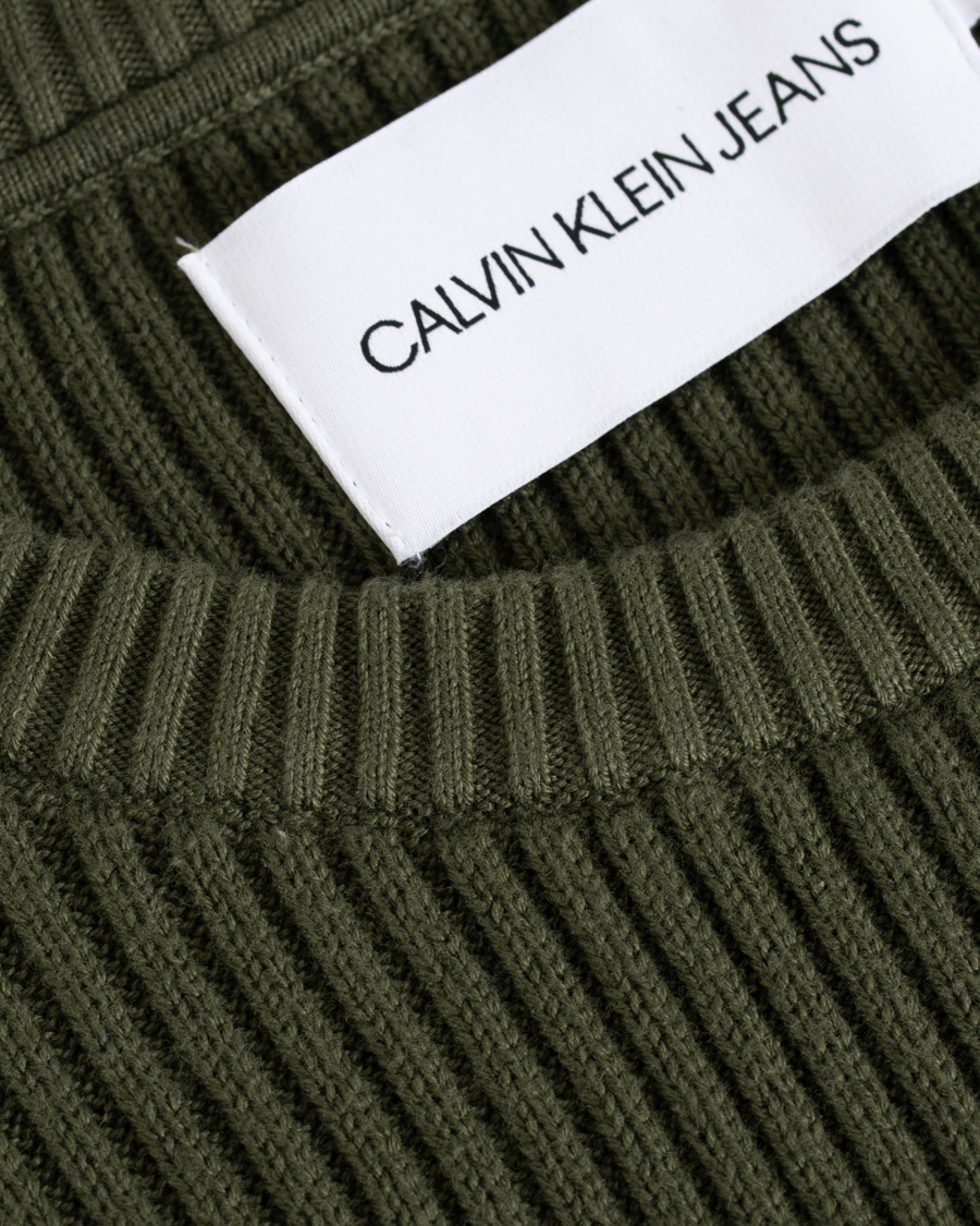 Herren | Pullover | Calvin Klein Jeans | Knitted Monogram Sleeve Badge Crew Neck Deep Depths