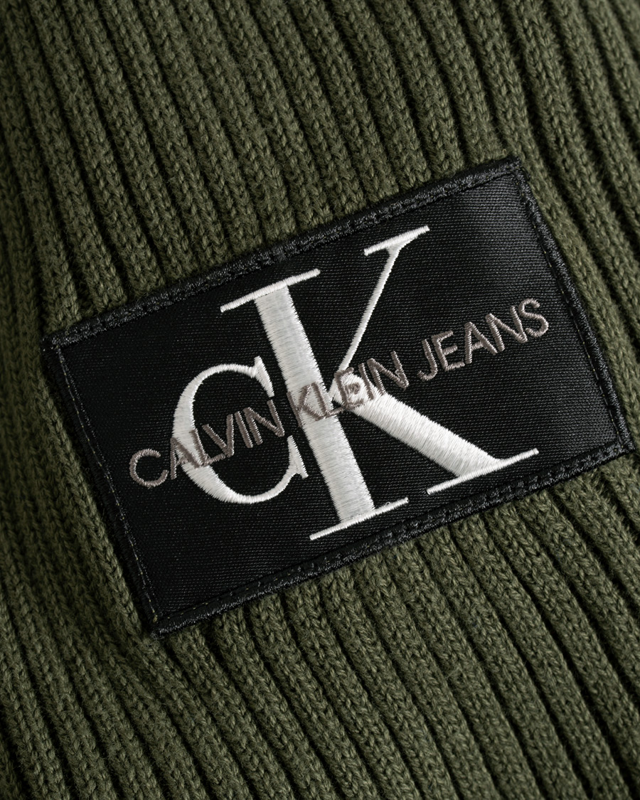 Herren | Pullover | Calvin Klein Jeans | Knitted Monogram Sleeve Badge Crew Neck Deep Depths