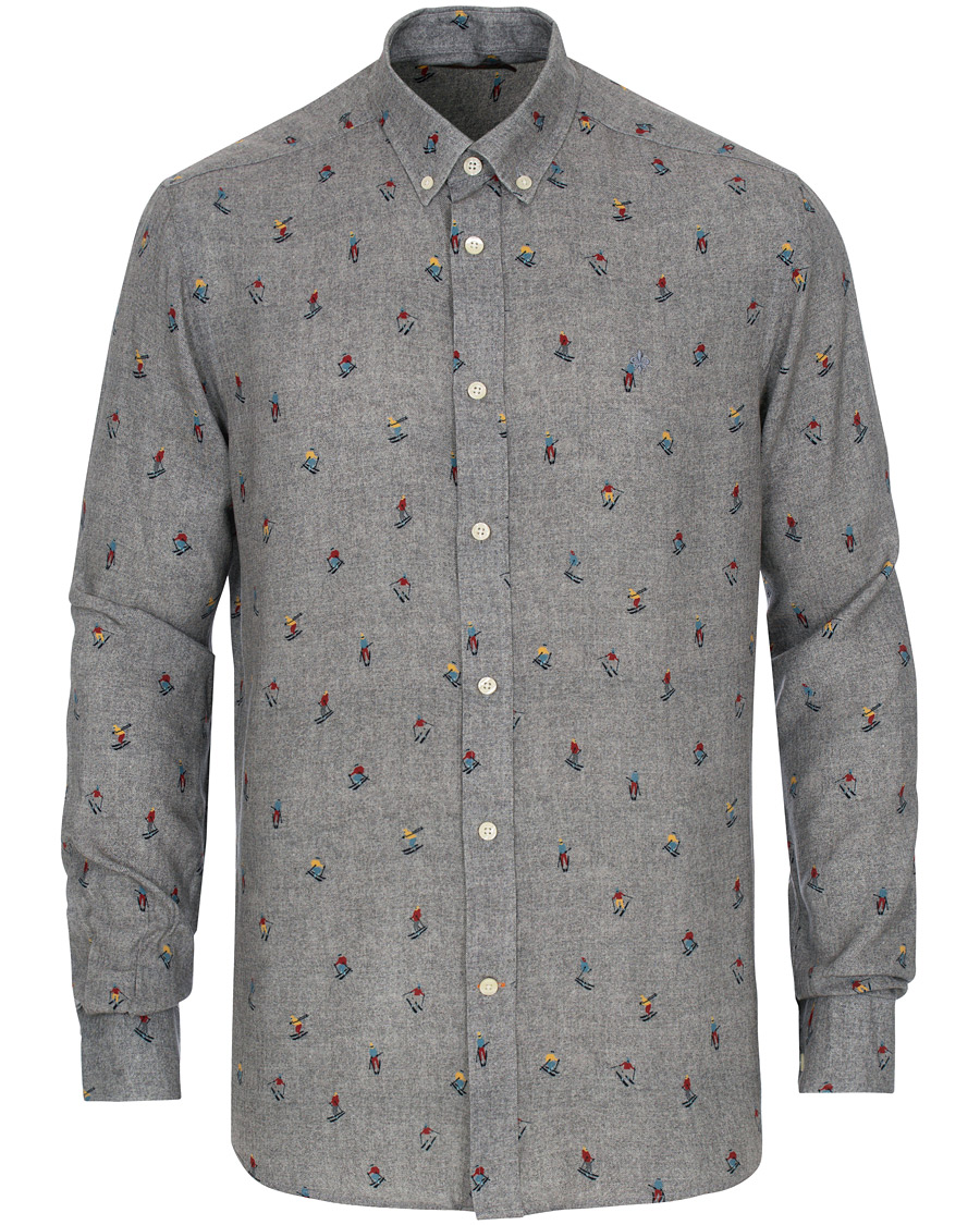 Herren | Hemden | Morris | Jasper Button Down Tencel Ski Shirt Grey