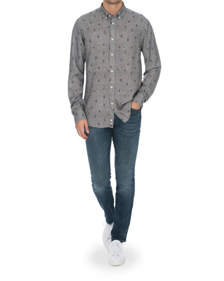 Herren | Hemden | Morris | Jasper Button Down Tencel Ski Shirt Grey