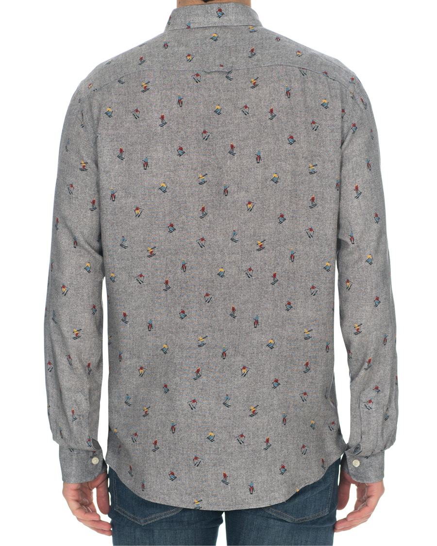 Herren | Hemden | Morris | Jasper Button Down Tencel Ski Shirt Grey