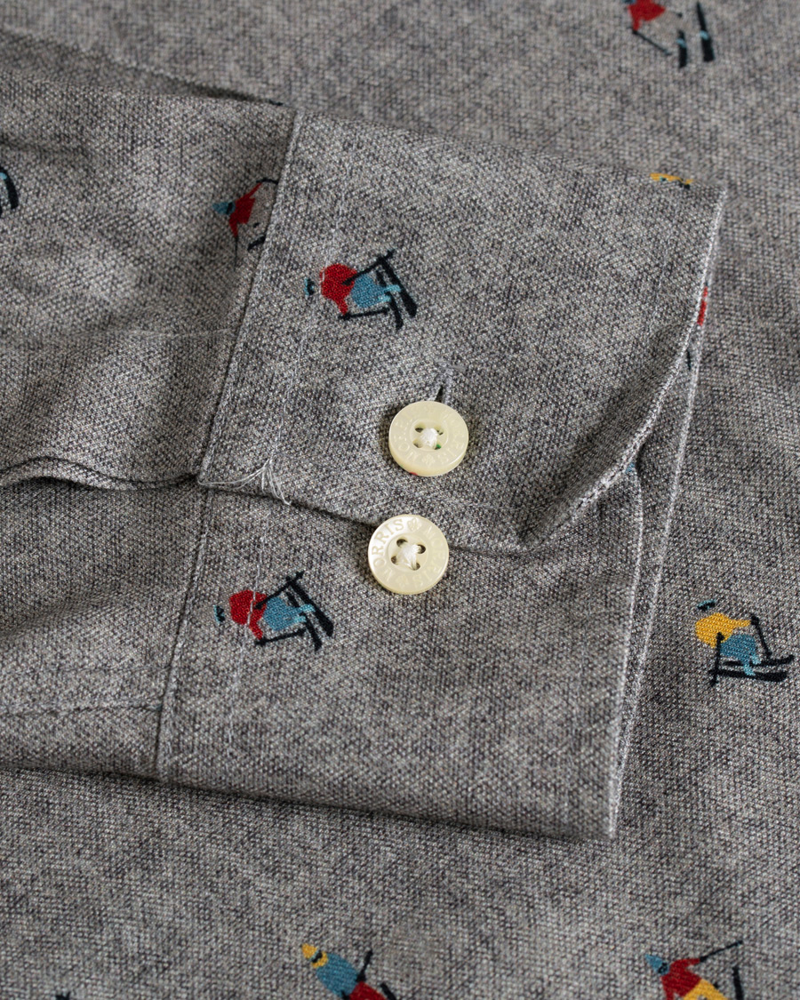 Herren | Hemden | Morris | Jasper Button Down Tencel Ski Shirt Grey