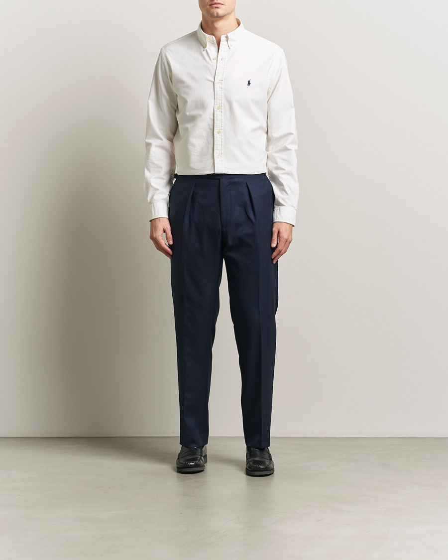 Herren | Hemden | Polo Ralph Lauren | Slim Fit Garment Dyed Oxford Shirt White