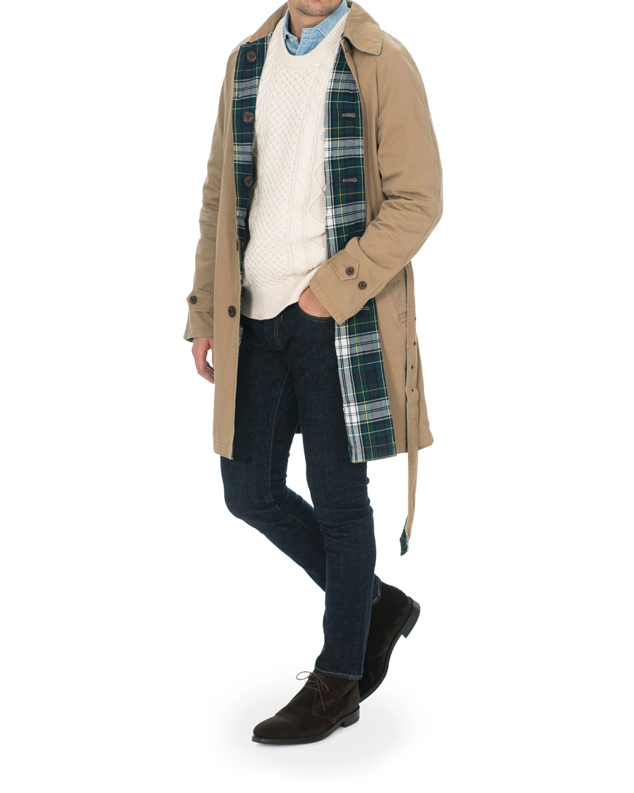 Herren | Jacken | Polo Ralph Lauren | Reversible Trench Coat Desert Khaki/Gordon Tartan
