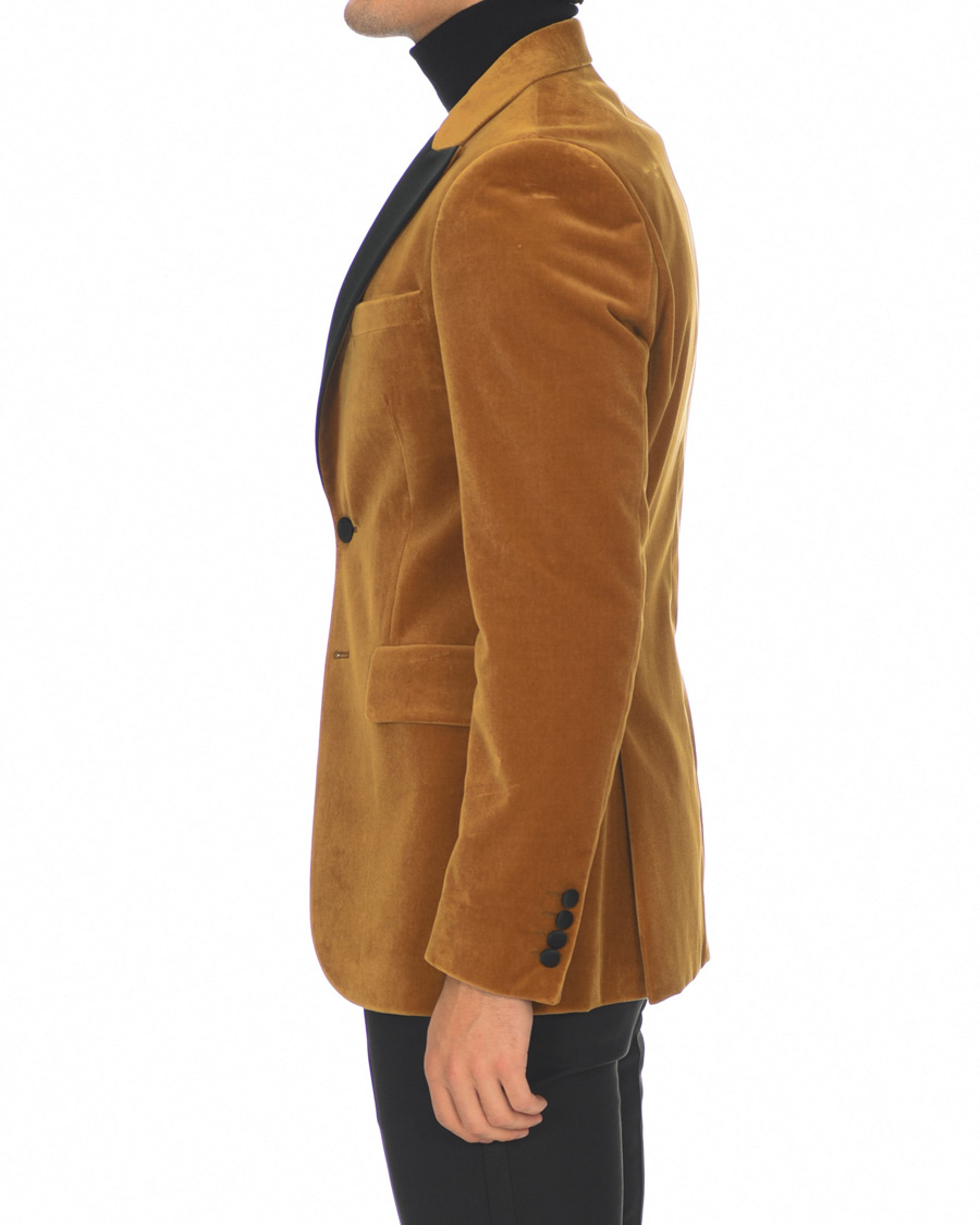Herren | Sakkos | Tiger of Sweden | 1903 Velvet Tuxedo Blazer Mustard