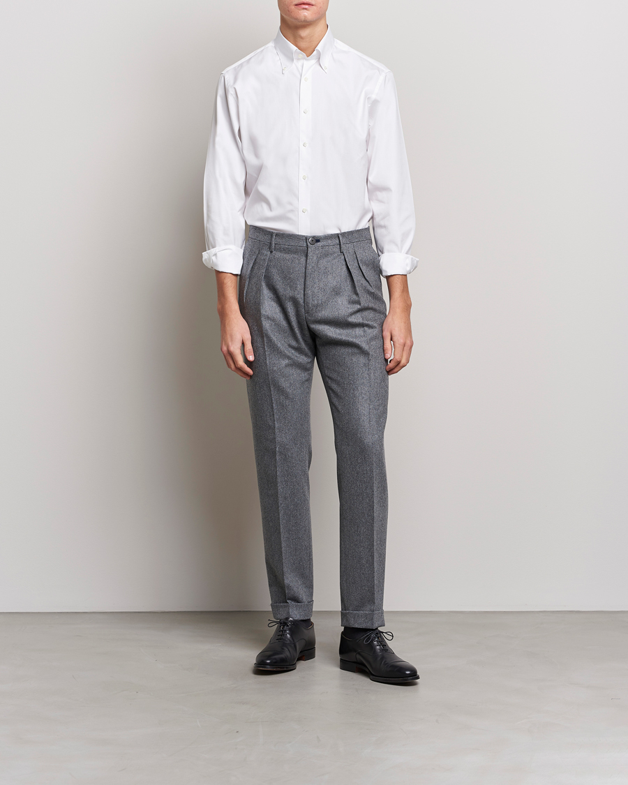 Herren | Kleidung | Stenströms | Fitted Body Button Down Shirt White