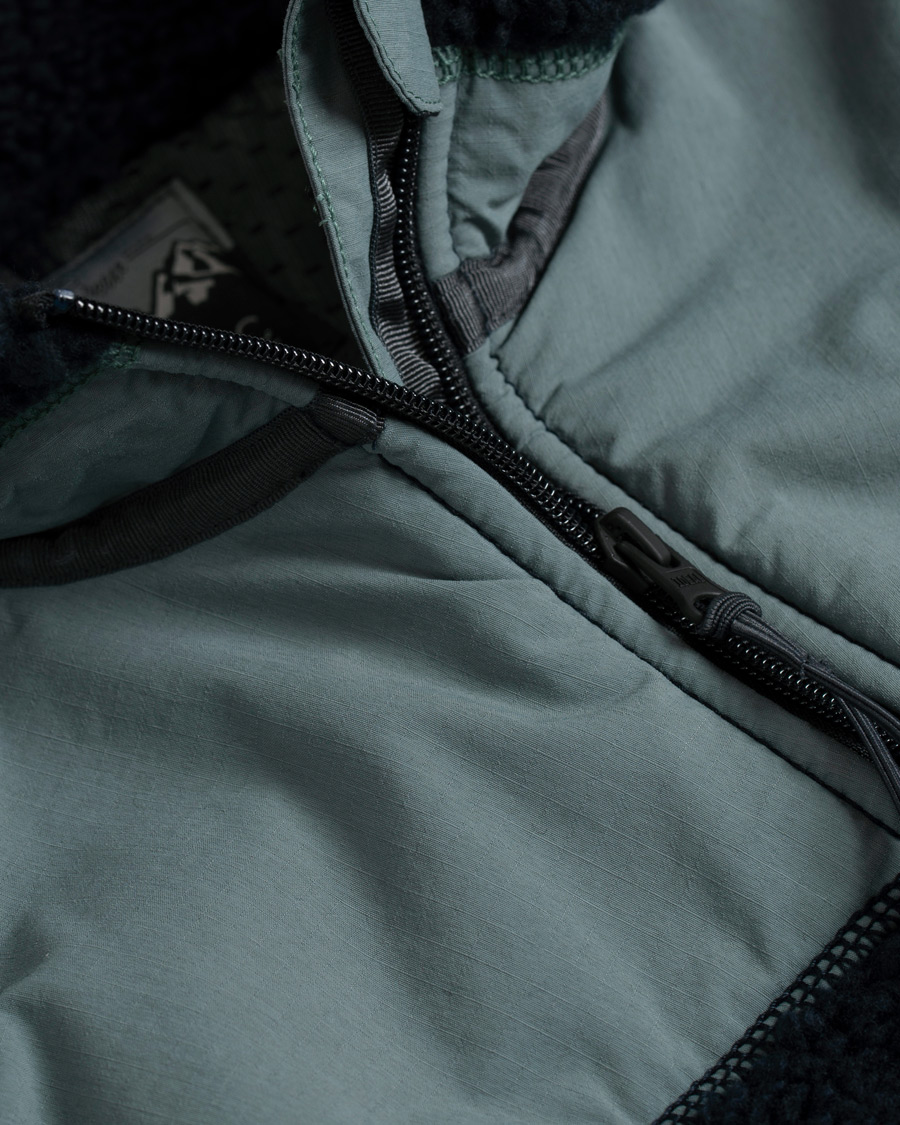 Herren | Jacken | J.Crew | 8mm Pile Sherpa Full Zip Jacket Darkest Indigo