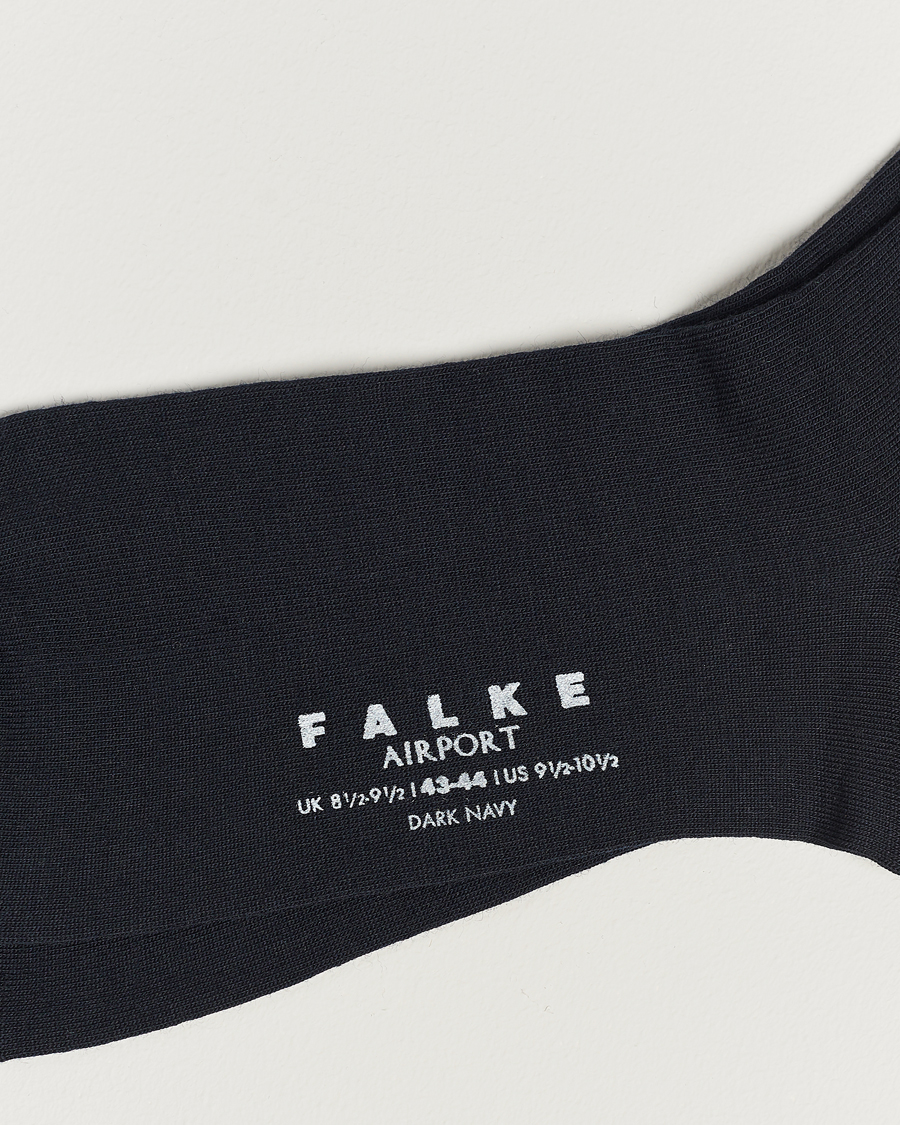 Herren | Falke | Falke | Airport Knee Socks Dark Navy