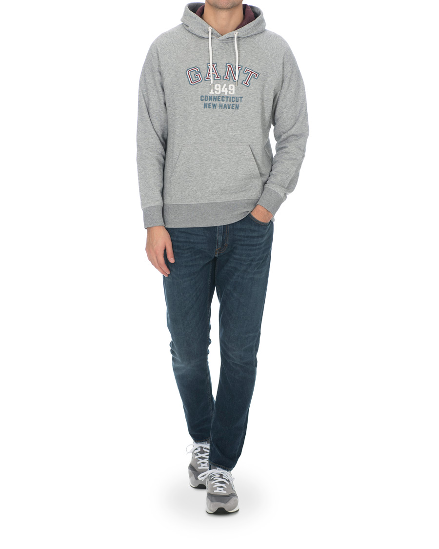 Herren | Pullover | GANT | Graphic Sweat Hoodie Grey Melange