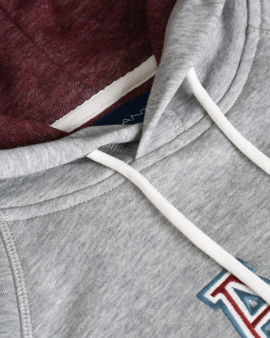 Herren | Pullover | GANT | Graphic Sweat Hoodie Grey Melange