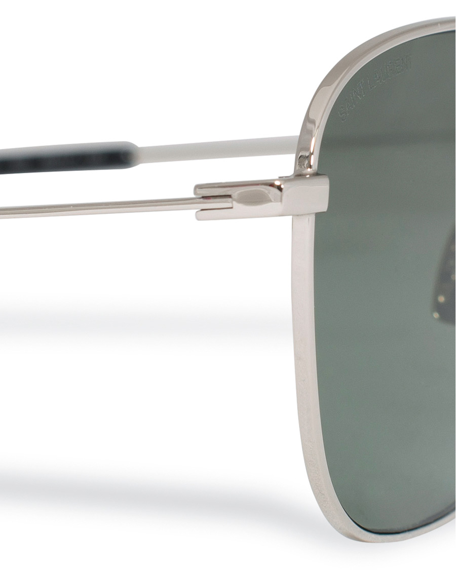 Herren | Saint Laurent SL 309 Sunglasses Silver/Green | Saint Laurent | SL 309 Sunglasses Silver/Green